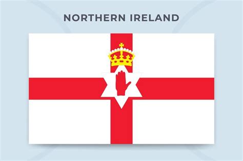 Premium Vector | Northern Ireland national flag design template