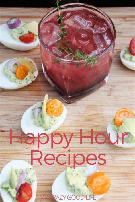 Happy Hour Recipes: Berry Bourbon Cocktail and Herbed Deviled Eggs | My Crazy Good Life