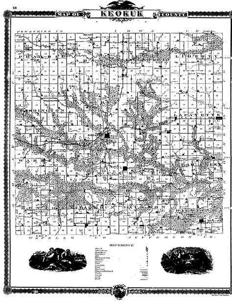 1875 Keokuk County Map, Iowa