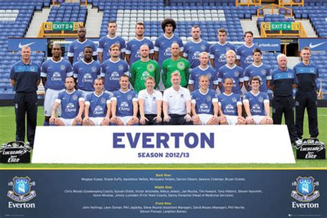 Everton FC Soccer Official Team Portrait Poster 2012/13 - GB Eye (UK ...