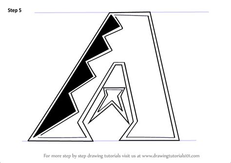 How to Draw Arizona Diamondbacks Logo (MLB) Step by Step ...