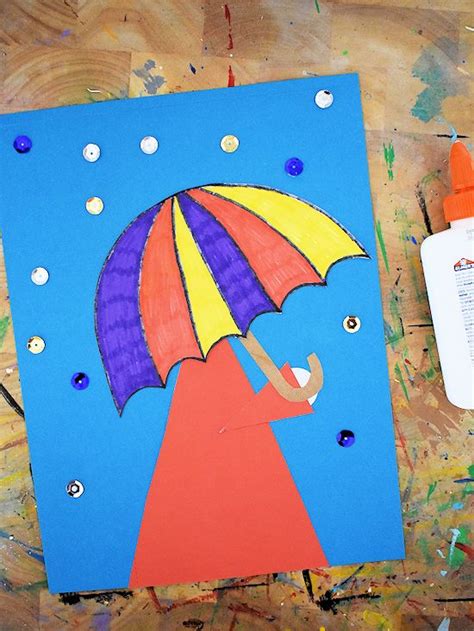 Rainy Day Umbrella Craft - Our Kid Things