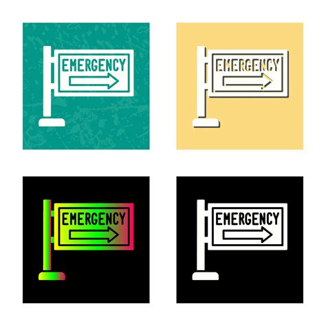 Emergency Sign Vector Icon 25229352 Vector Art at Vecteezy