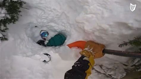 The Incredible Rescue: Skier saves buried snowboarder's life in a ...