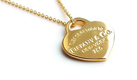 Tiffany & Co. Please Return To 18k Gold Heart Pendant 16in MINT - Bloomsbury Manor Ltd