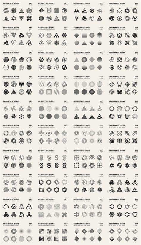 Geometric Signs for your Graphic Design Projects