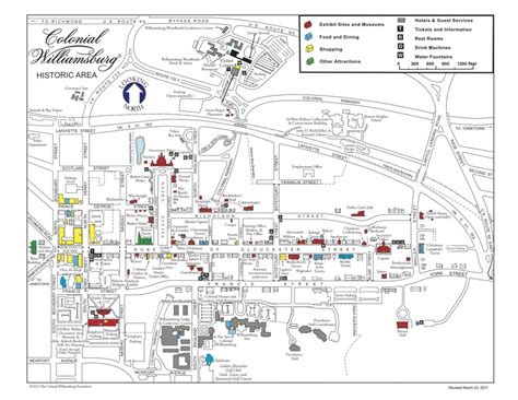 Colonial Williamsburg Printable Map - Free Printable Maps