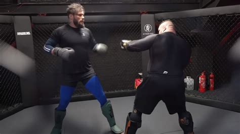 WATCH: 300-Pound Strongman Eddie Hall's MMA Sparring Session Ends With ...