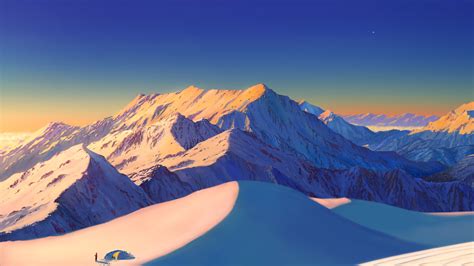 2560x1440 Resolution Snowy Mountains 1440P Resolution Wallpaper - Wallpapers Den