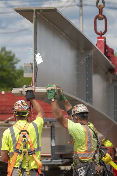 Road bridge construction, USA - Stock Image - C041/7288 - Science Photo Library