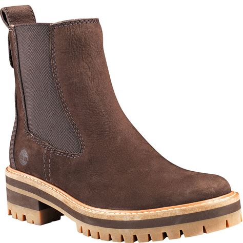 Timberland Women's Courmayeur Valley Chelsea Boots - Dark Brown | elliottsboots