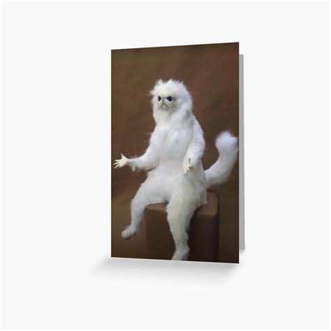 "Confused Cat Reaction Meme" Greeting Card for Sale by alexcrewe ...