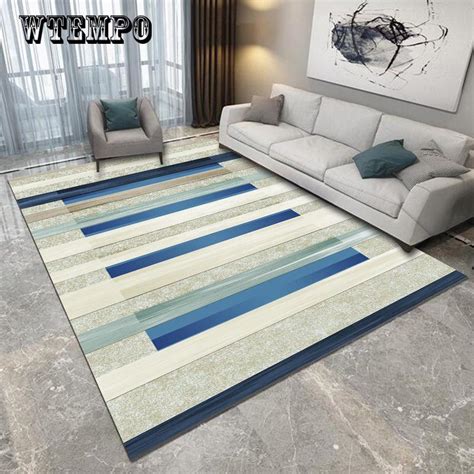 Buy Geometric printed Carpets Simple fashion Bedroom living room carpet Home Large Area Rugs at ...