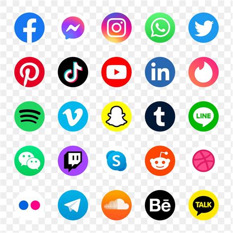 PNG social media icons set | Premium PNG - rawpixel