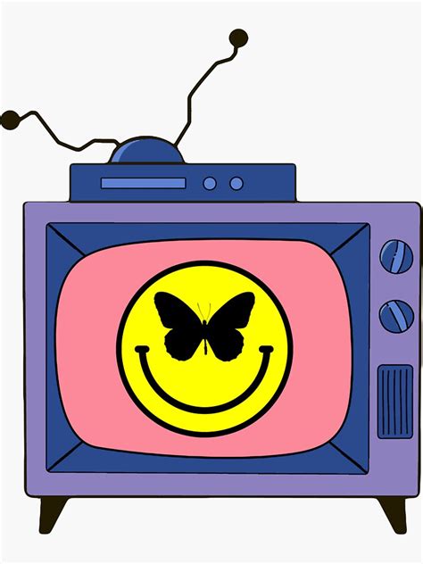 "SMILEY King Cartoon ACID MASH Tv Nightmare no sleep beast candy invasion" Sticker for Sale by ...