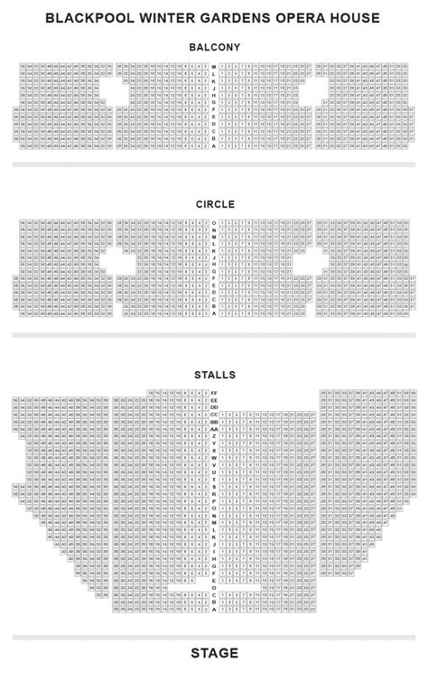 blackpool opera house seating plan | Seating plan, Winter garden, Garden seating