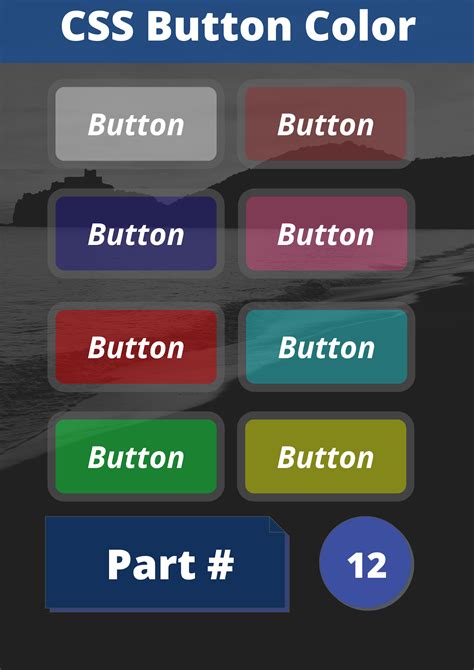 CSS Button | CSS Button Light Blue Color Classes | Part 12