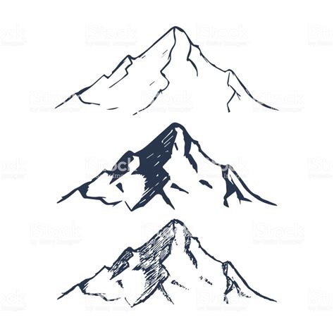 Simple mountain range drawing - tinybillo