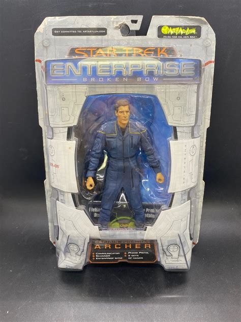 Star Trek Enterprise Broken Bow Captain Archer Scott Bakula Action Figure Packaged Unopened ...