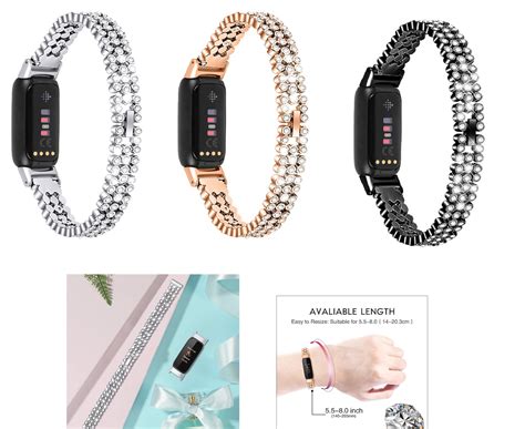 Fitbit Luxe Bands Jewelry Stainless Steel Bracelet - Etsy