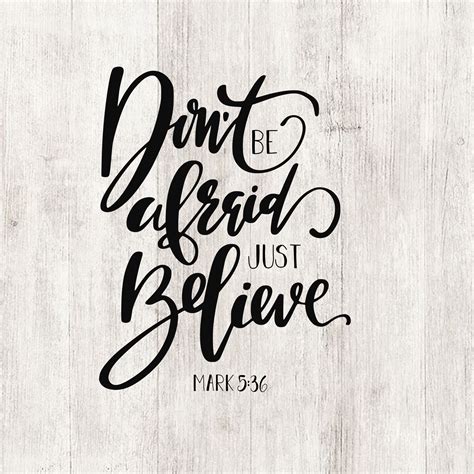 Don't be afraid just believe svg bible verse quotes | Etsy