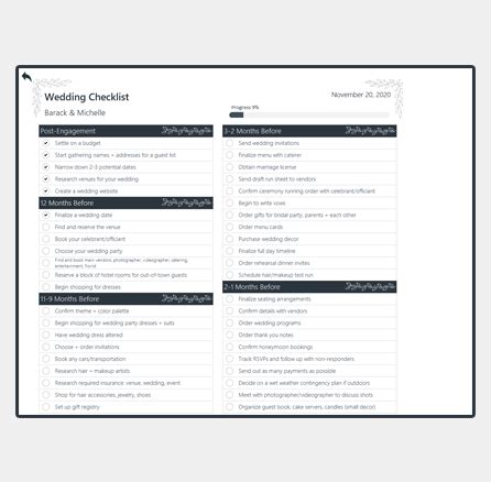 Free Wedding Checklist Excel Template | Adnia Solutions | Excel Templates