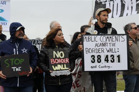 Border Residents Protest Trump's Wall in Hidalgo County