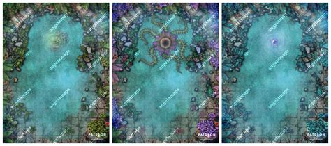 Water Temple – Angela Maps – Free, Static, and Animated Battle Maps for D&D and other RPGs