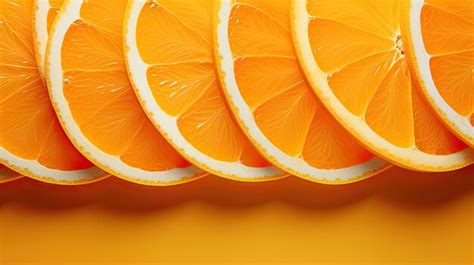 Premium AI Image | Orange slices tropical fruit background