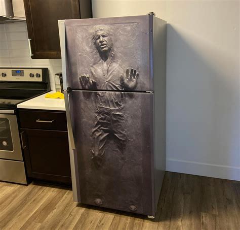 You Can Now Get a Wrap That Turns Your Fridge Or Door Into Han Solo Stuck In Carbonite