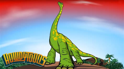 Brachiosaurus Song Sing-Along | Dinosaur songs from Dinostory by Howdytoons - YouTube