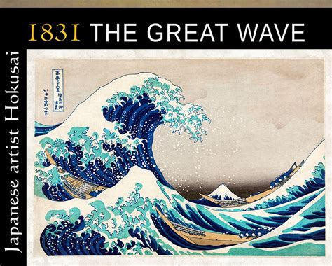 The Great Wave. HOKUSAI Print. Japanese Art. Mount Fuji. TV - Etsy