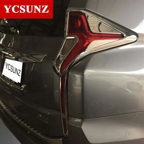 2016 2017 For Mitsubishi Pajero Sport Accessories Chrome Rear Lights Cover For Mitsubishi ...