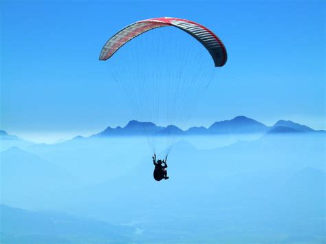 Free Images : wing, dawn, extreme sport, parachute, paragliding, in the ...