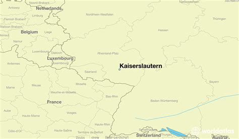 Where is Kaiserslautern, Germany? / Kaiserslautern, Rhineland-Palatinate Map - WorldAtlas.com