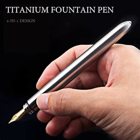 Self Defense Pen - High Quality 2-IN-1 Titanium Tactical Fountain Pens ...