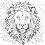 Coloring Book Page  lion Head By PM Artistic On DeviantArt sketch template