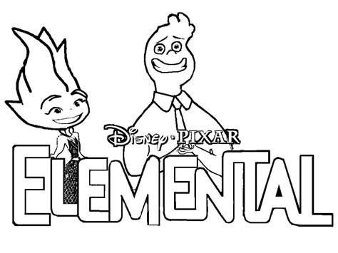 Dibujos de Elemental para Colorear - Dibujos-Online.Com