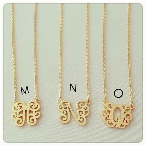 Initial monogram necklace - Imsmistyle