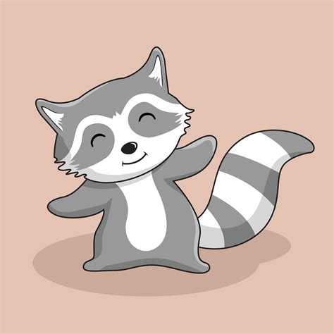 Raccoon Cartoon Illustration Isolated 4296626 Vector Art at Vecteezy