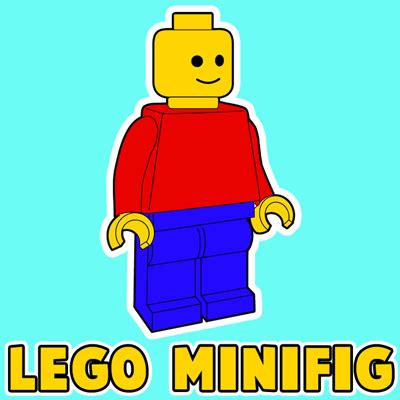 How to Draw a Lego Minifigure with Easy Step by Step Drawing Tutorial – How to Draw Step by Step ...