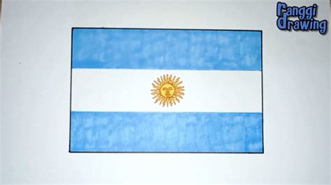 How to Draw The Flag of Argentina - YouTube