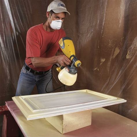 How To Paint Cabinet Doors With Airless Sprayer | www.resnooze.com