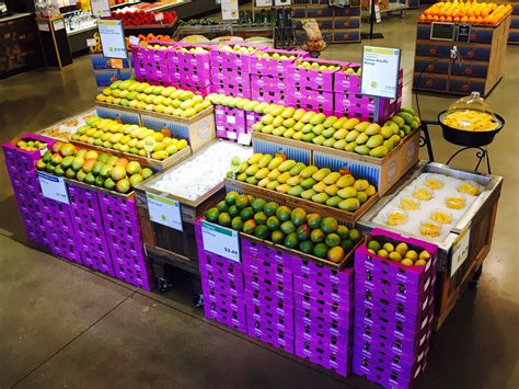 Mango display Whole Foods Colleyville Texas | Produce displays, Fruit ...