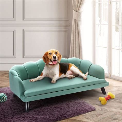 Petscene New Extra Large Raised Dog Bed Cushioned Sofa Pet Bed | Buy ...