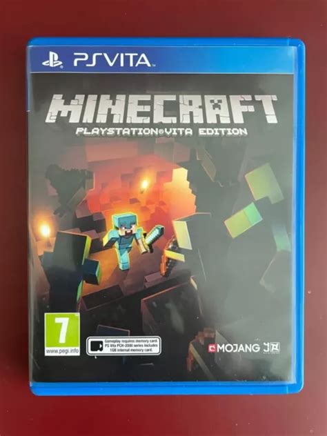 PS VITA MINECRAFT Physical Cart Version Rare REGION FREE (Works On NTSC ...