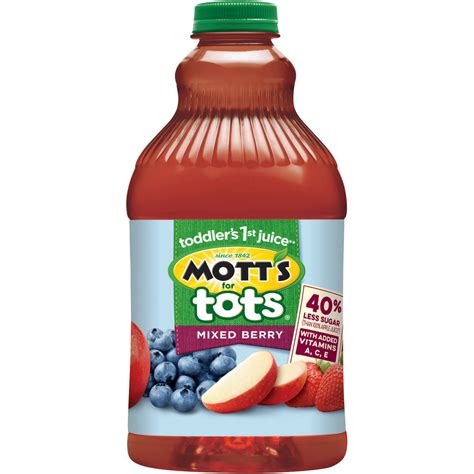 Mott's for Tots Mixed Berry Juice Drink, 64 fl oz Bottle - Walmart.com ...