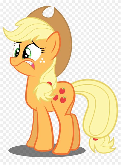 Applejack Is Frightened By Spellboundcanvas - Mlp Applejack Eating ...