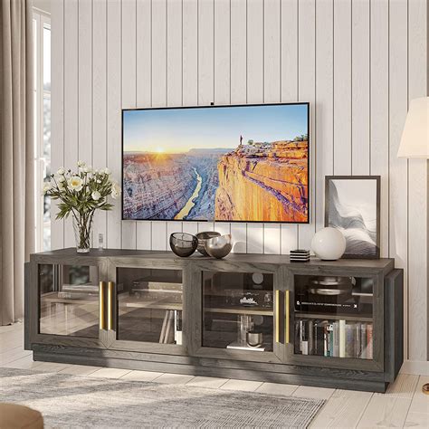 BELLEZE 70" TV Stand for TVs up to 75", Modern TV Cabinet ...