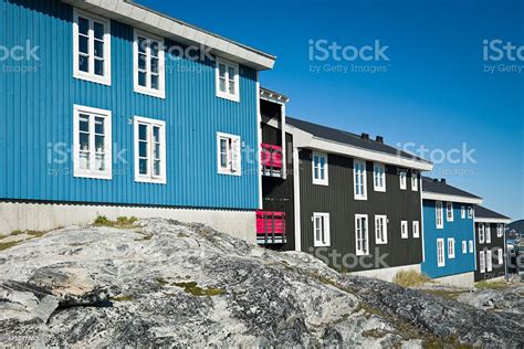 Colorful Homes Houses Nuuk Greenland Stock Photo - Download Image Now ...